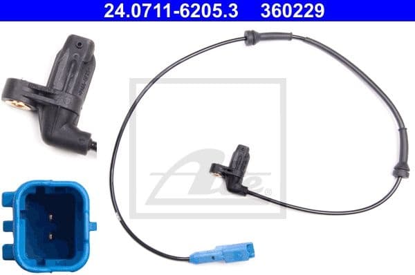 Sensor, wheel speed 24.0711-6205.3