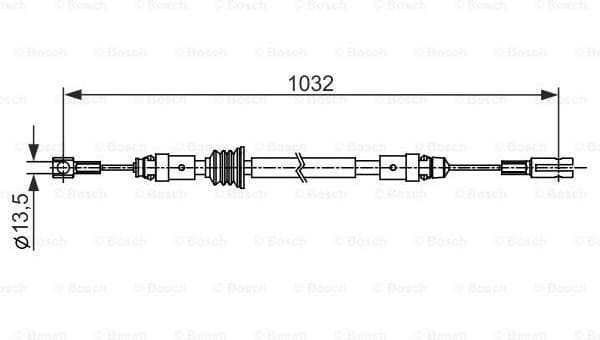Cable Pull, parking brake 1 987 482 548