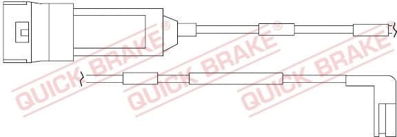 Warning Contact, brake pad wear WS 0120 A