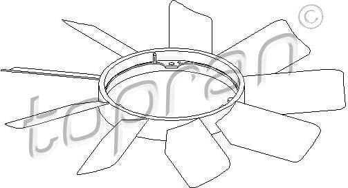 Fan Wheel, engine cooling 400 995