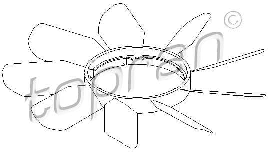 Fan Wheel, engine cooling 400 999