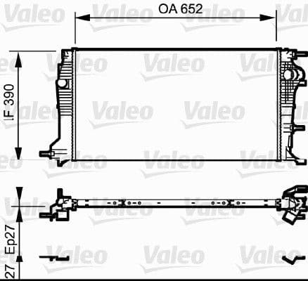 Radiator, engine cooling 735182