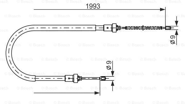 Cable Pull, parking brake 1 987 482 233