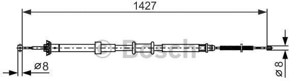 Cable Pull, parking brake 1 987 482 392