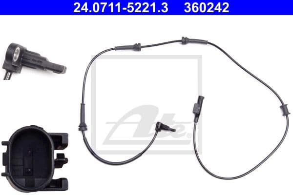 Sensor, wheel speed 24.0711-5221.3