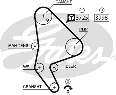 Water Pump & Timing Belt Kit PowerGrip™ KP15588XS - image 2