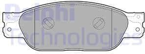 Brake Pad Set, disc brake LP2020