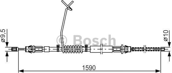 Cable Pull, parking brake 1 987 477 175