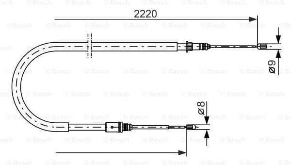 Cable Pull, parking brake 1 987 477 652