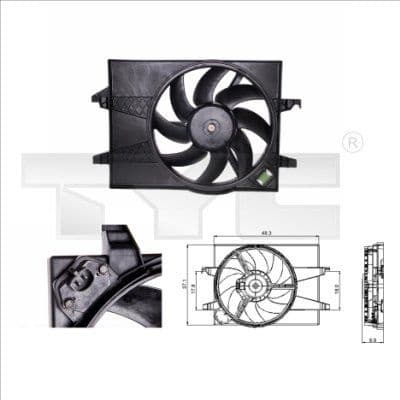 Fan, air conditioning condenser 810-0025