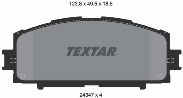 Brake Pad Set, disc brake 2434701