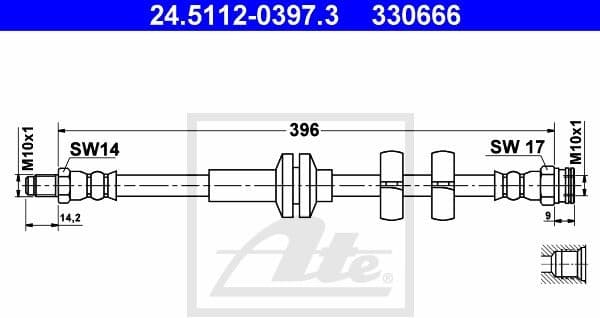 Brake Hose 24.5112-0397.3