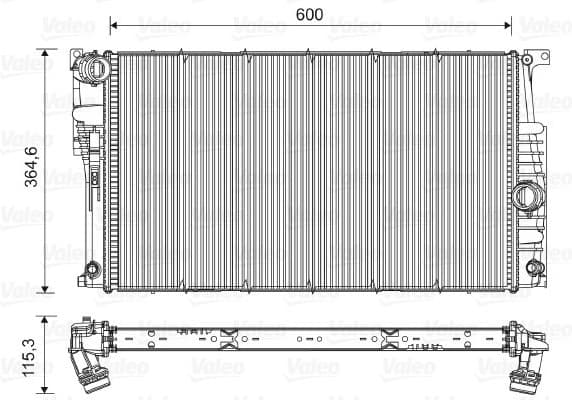 Radiator, engine cooling 735455