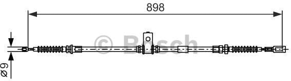 Cable Pull, parking brake 1 987 482 397
