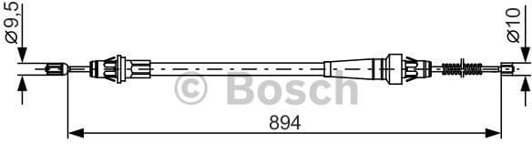 Cable Pull, parking brake 1 987 482 365