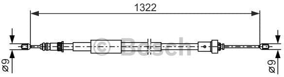 Cable Pull, parking brake 1 987 482 385