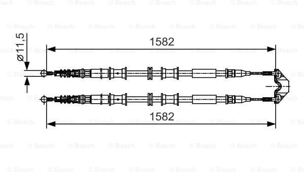 Cable Pull, parking brake 1 987 482 138