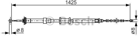 Cable Pull, parking brake 1 987 482 200