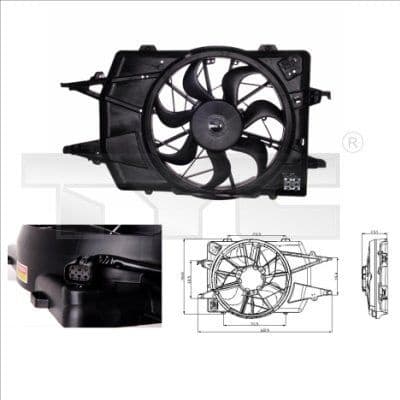 Fan, air conditioning condenser 810-0018