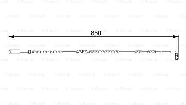 Warning Contact, brake pad wear 1 987 473 030