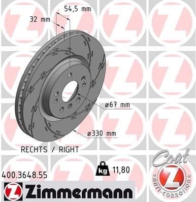 Brake Disc BLACK Z 400.3648.55