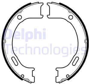 Brake Shoe Set, parking brake LS2076