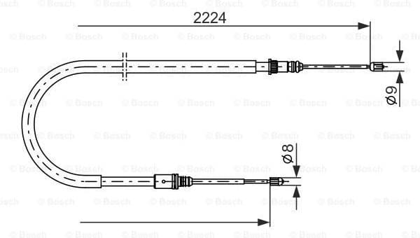 Cable Pull, parking brake 1 987 482 303
