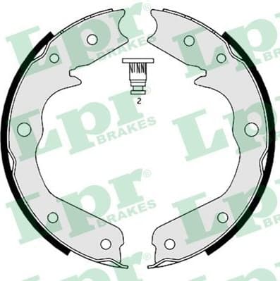 Brake Shoe Set, parking brake 08970