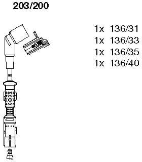Ignition Cable Kit 203/200