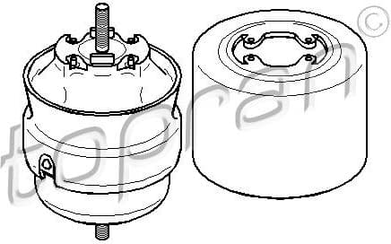 Mounting, engine 110 386