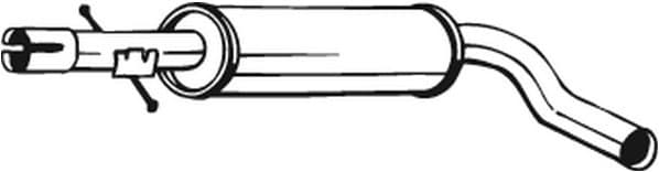 Centre Muffler 220-663