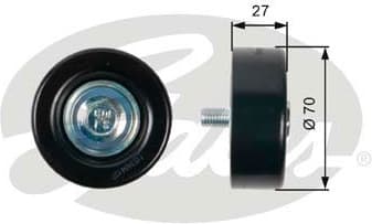 Deflection/Guide Pulley, V-ribbed belt DriveAlign™ T36409