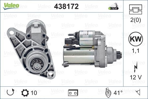Starter VALEO ORIGINS NEW OE TECHNOLOGY 438172
