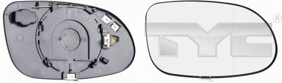 Mirror Glass, exterior mirror 321-0002-1