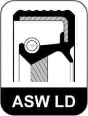 Seal crankshaft rear 508.608