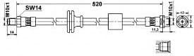Brake hose front BW21.132