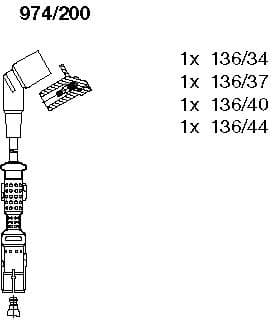 Ignition Cable Kit 974/200