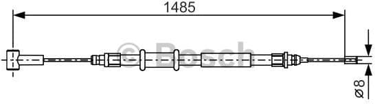 Cable Pull, parking brake 1 987 482 214