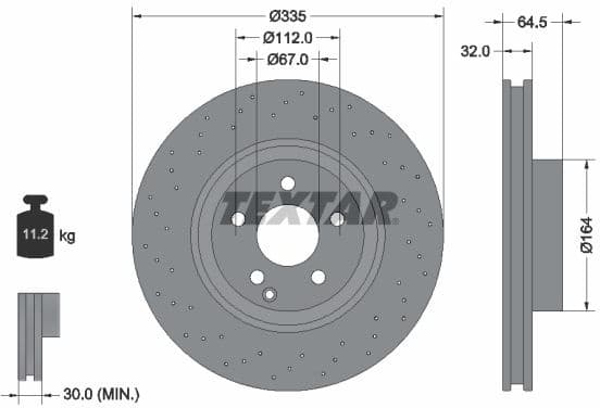 Brake Disc PRO+ 92171905