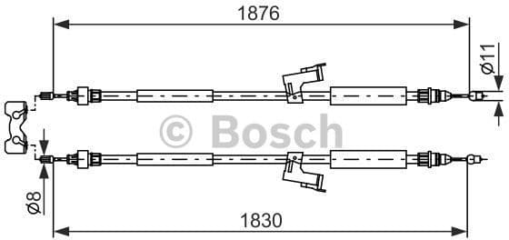 Cable Pull, parking brake 1 987 477 202
