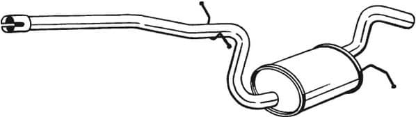 Centre Muffler 281-453