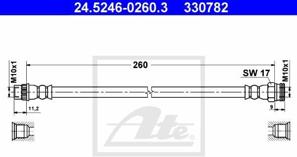 Brake Hose 24.5246-0260.3