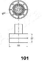 Tensioner, timing belt 45-01-101 - image 2