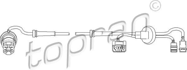 Sensor, wheel speed 109 925