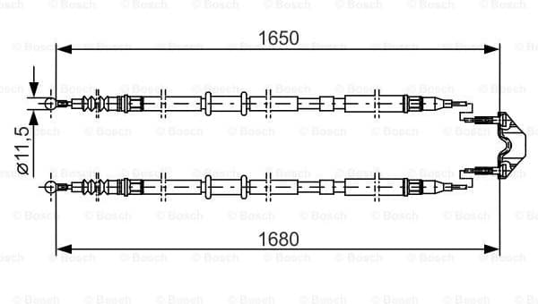 Cable Pull, parking brake 1 987 477 909 - image 5