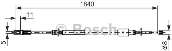 Cable Pull, parking brake 1 987 477 712