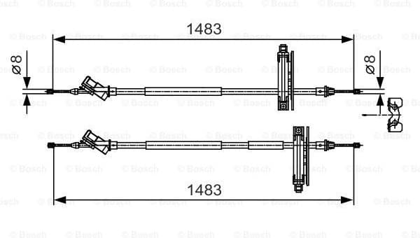 Cable Pull, parking brake 1 987 477 930