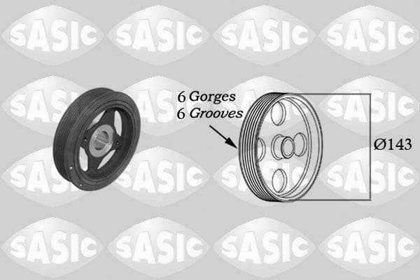 Belt Pulley, crankshaft 2154023