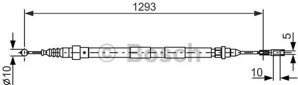 Cable Pull, parking brake 1 987 477 630