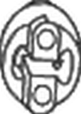 Mount, exhaust system 255-065